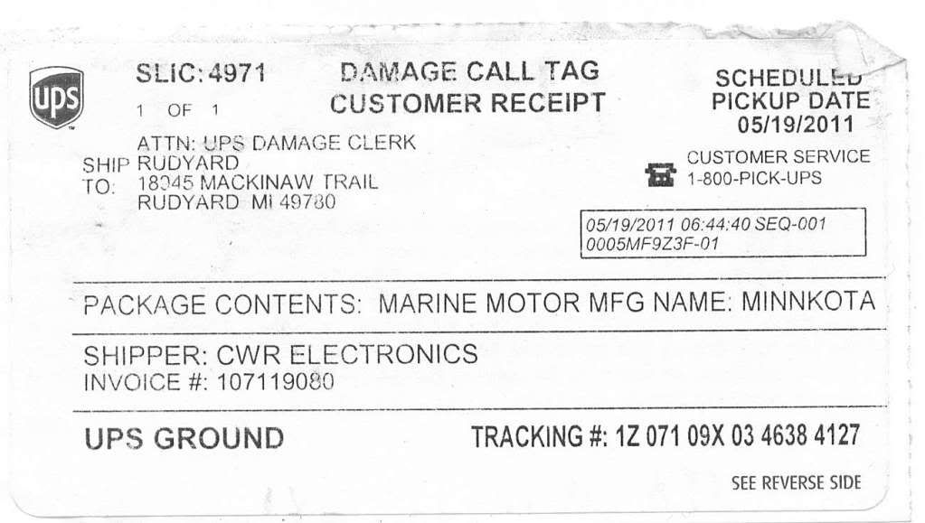 UPS Damage Call Tag Photo by bairwin | Photobucket